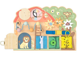 2Kids Toys Activity board Domeček se zvířátky