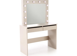 Toaletní stolek SUPERSTAR 2 s LED osvětlením - kašmírový