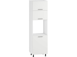Vysoká kuchyňská skříňka pro vestavnou troubu VITO - 60x214x56 cm - bílá matná