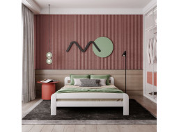 Postel DAVE 200x120 cm - bílá