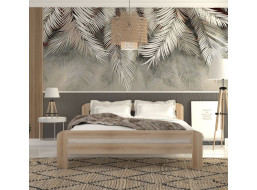 Postel z masivu borovice DAVE 200x120 cm - přírodní
