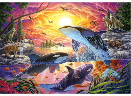 EDUCA Puzzle Kosatky a vlci 4000 dílků