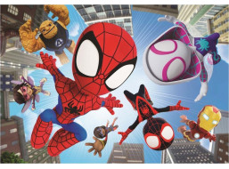 CLEMENTONI Puzzle Spidey a jeho přátelé: Ve vzduchu MAXI 104 dílků