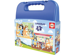EDUCA Puzzle v kufříku Bluey 2v1 (2x20 dílků)