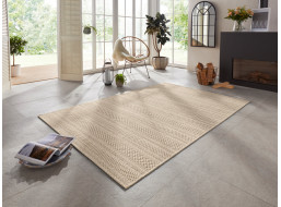 Kusový koberec Brave 103612 Natural Brown z kolekce Elle – na ven i na doma