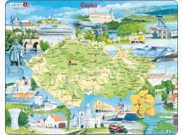 Larsen Vzdělávací puzzle Česká republika Památky 78 dílků