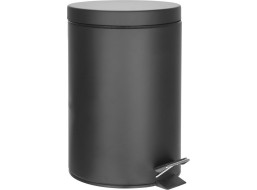 Aqualine SIMPLE LINE odpadkový koš kulatý 5l, černá mat 26105