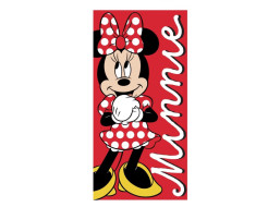 Bavlněná osuška MINNIE - 70x140 cm - červená
