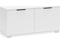 Nízká skříňka do předsíně CLIF - 100 cm - bílá