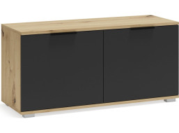 Nízká skříňka do předsíně CLIF - 100 cm - dub artisan/antracitová