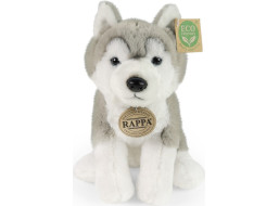 Rappa Plyšový pes husky sedící 23 cm SOFT COLLECTION, ECO-FRIENDLY