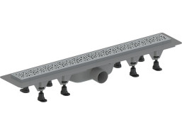 Aqualine MALVI podlahový žlab s nerezovým roštem, L-910, DN50 1702-91