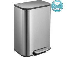 Sapho Odpadkový koš 12l, Soft Close, nerez mat DR102