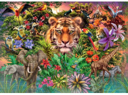 RAVENSBURGER Puzzle Exotická zvířata 1000 dílků