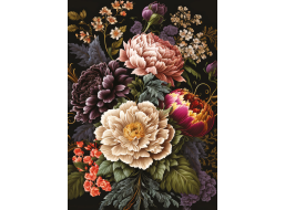 INTERDRUK Puzzle Flowers: Pivoňky v rozpuku 500 dílků