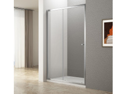 Aqualine UGGA posuvné sprchové dveře 1400mm, čiré sklo ATS140