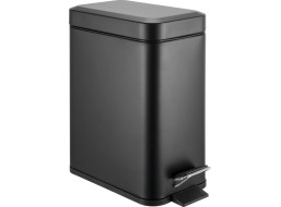 Aqualine SIMPLE LINE odpadkový koš obdélníkový 5l, černá mat GAQ005B