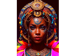 NORIMPEX Diamantové malování Afričanka III 30x40cm