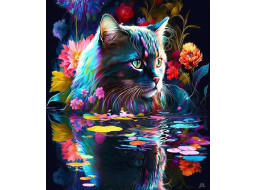 NORIMPEX Diamantové malování Kočka 30x40cm