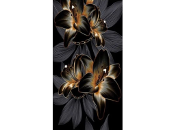 NORIMPEX Diamantové malování Lilie černozlatá 80x40cm