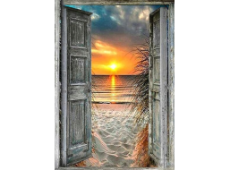 NORIMPEX Diamantové malování Výhled na pláž 30x40cm
