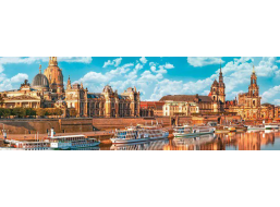 INTERDRUK Panoramatické puzzle: Around the World: Drážďany, Německo 1000 dílků
