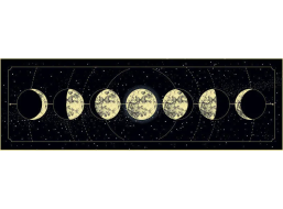 INTERDRUK Panoramatické puzzle: Galaxy: Fáze měsíce 1000 dílků