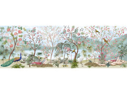 INTERDRUK Panoramatické puzzle: Secret Garden: Ptačí svět 1000 dílků