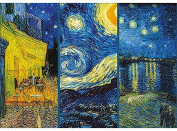 INTERDRUK Puzzle Art: Noční koláž 1000 dílků
