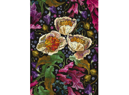 INTERDRUK Puzzle Flowers: Barevné květy 1000 dílků