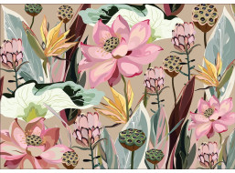INTERDRUK Puzzle Flowers: Lotusy a Protey 1000 dílků