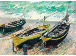 INTERDRUK Puzzle Art: Tři rybářské lodě 1000 dílků