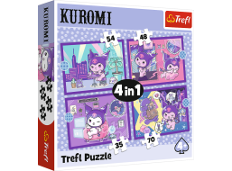 TREFL Puzzle Den s Kuromi 4v1 (35,48,54,70 dílků)
