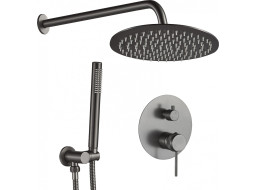 Sprchová podomítková souprava MAXMAX Rea LUNGO GRIP - gun grey