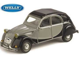 Welly Citroen 2CV Skala 1:24 černošedá
