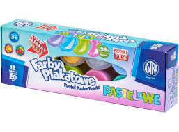 ASTRA Temperové barvy 12x20ml pastelové (metalické)