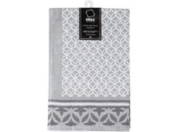 Žakárová kuchyňská utěrka CARINO 015 - 40x60 cm - světle šedá