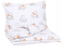 Dětské bavlněné povlečení do postýlky 120x90 cm BABYMAM PREMIUM - Sladké sny