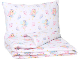 Dětské bavlněné povlečení do postýlky 135x100 cm BABYMAM PREMIUM - Víly