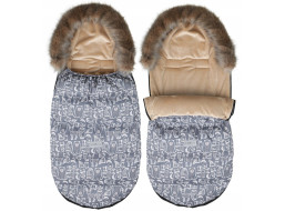 Dětský fusak do kočárku BABYMAM Maxi - Boho/béžový
