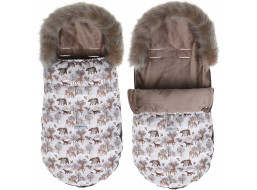 Dětský fusak do kočárku BABYMAM Maxi - Zimní les/cappuccino
