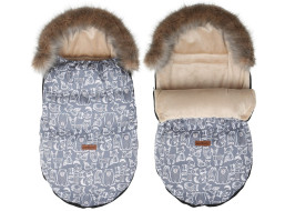 Dětský fusak do kočárku BABYMAM Premium - Boho/béžový