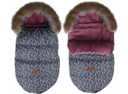 Dětský fusak do kočárku BABYMAM Premium - Copy/jahodový