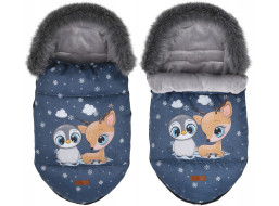 Dětský fusak do kočárku BABYMAM Premium - Nejlepší přítel/šedý