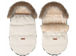 Dětský fusak do kočárku BABYMAM Premium - světle béžový