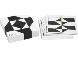 Detoa Hlavolam Tangram černobílý