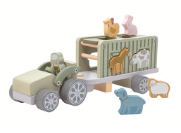 2Kids Toys Dřevěné auto se zvířátky
