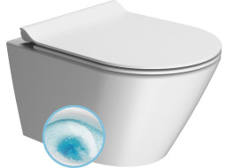 GSI KUBE X závěsná WC mísa, GeniusFlush, 36x50cm, bílá dual-mat 941209