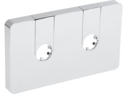 Aqualine Q-START krycí rozeta pro středové připojení, chrom QS515C