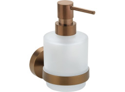 Sapho X-ROUND COPPER dávkovač mýdla 200ml, mléčné sklo, měď mat XR103PG